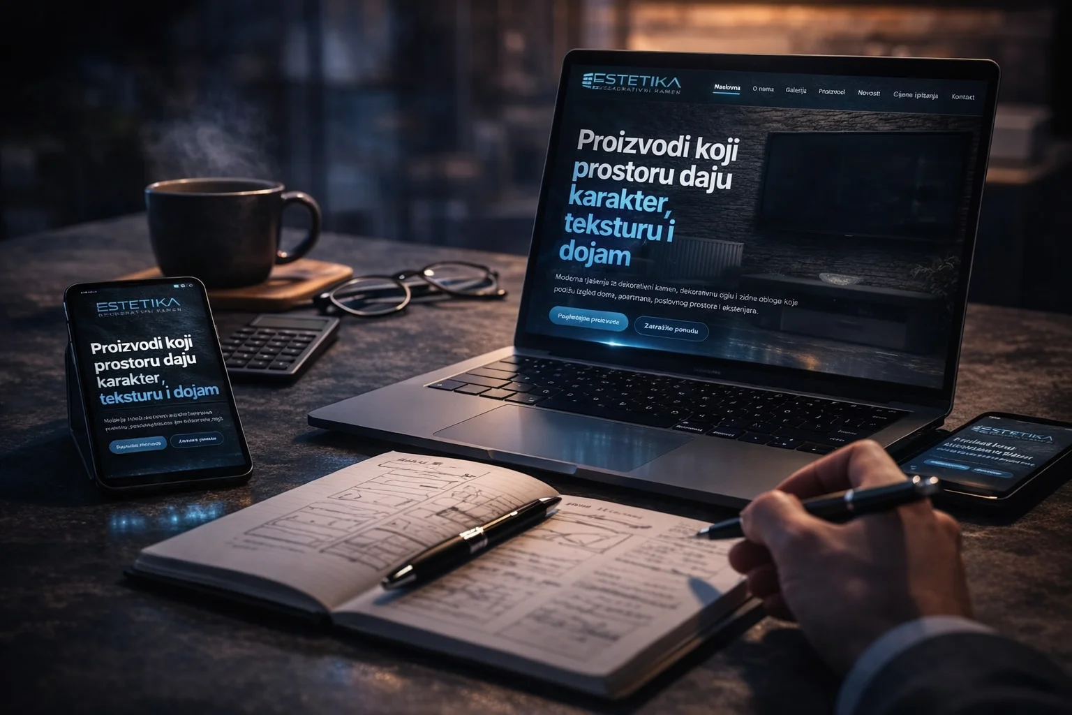 Nova web stranica tvrtke Estetika dekorativni kamen
